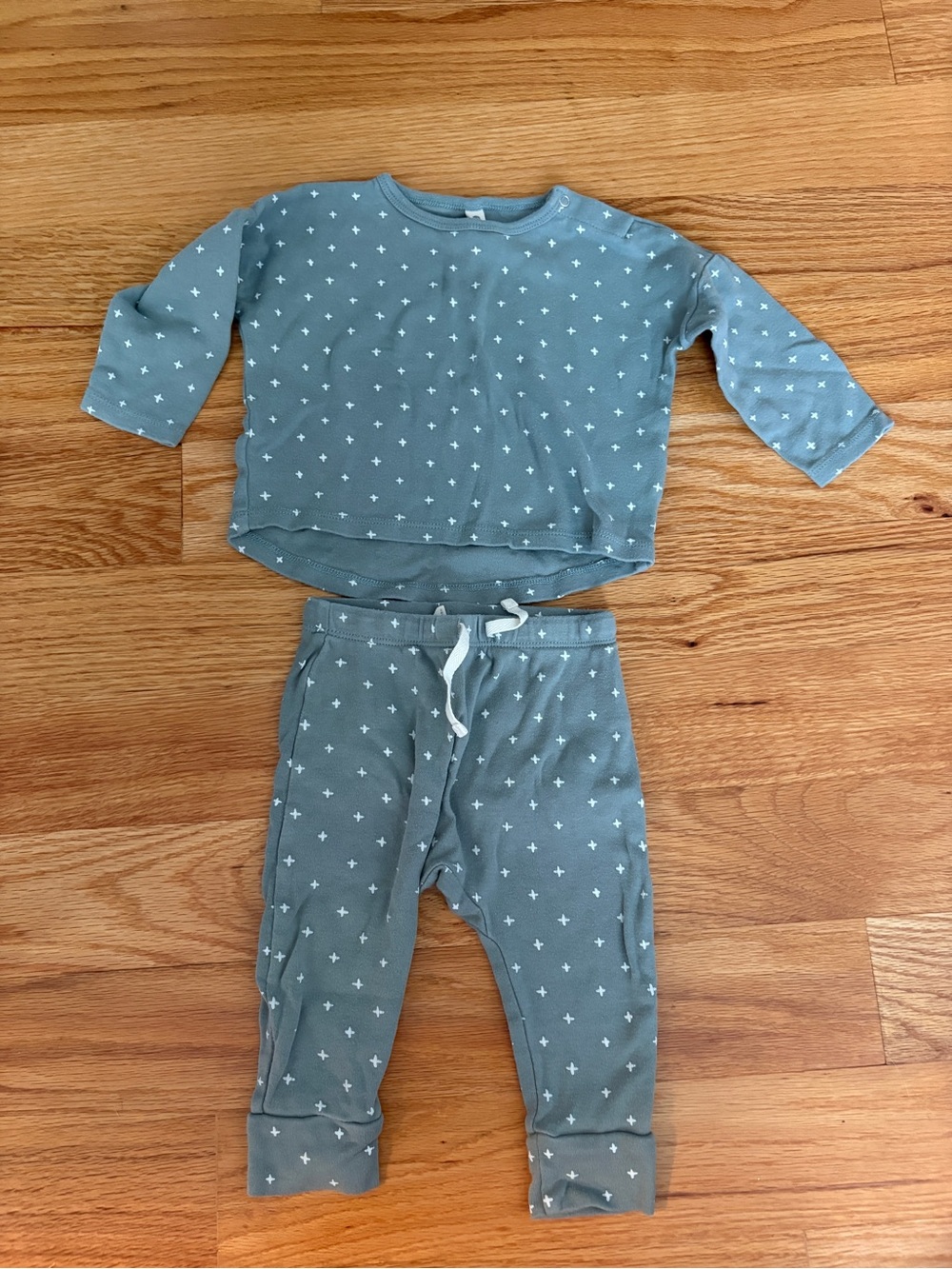 Quincy Mae Blue Star Print Set